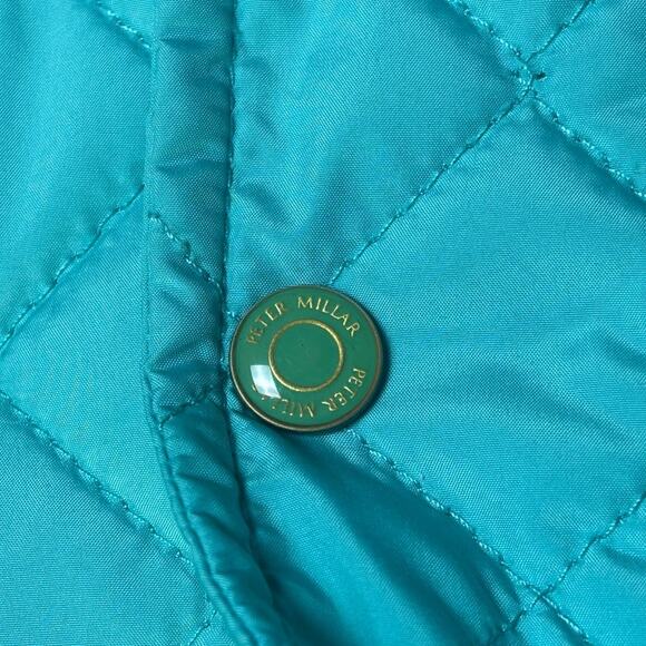 Peter Millar Womens Vintage Turquoise Quilted Golf Quiet Luxe Vest Large EUC - Picture 7 of 7